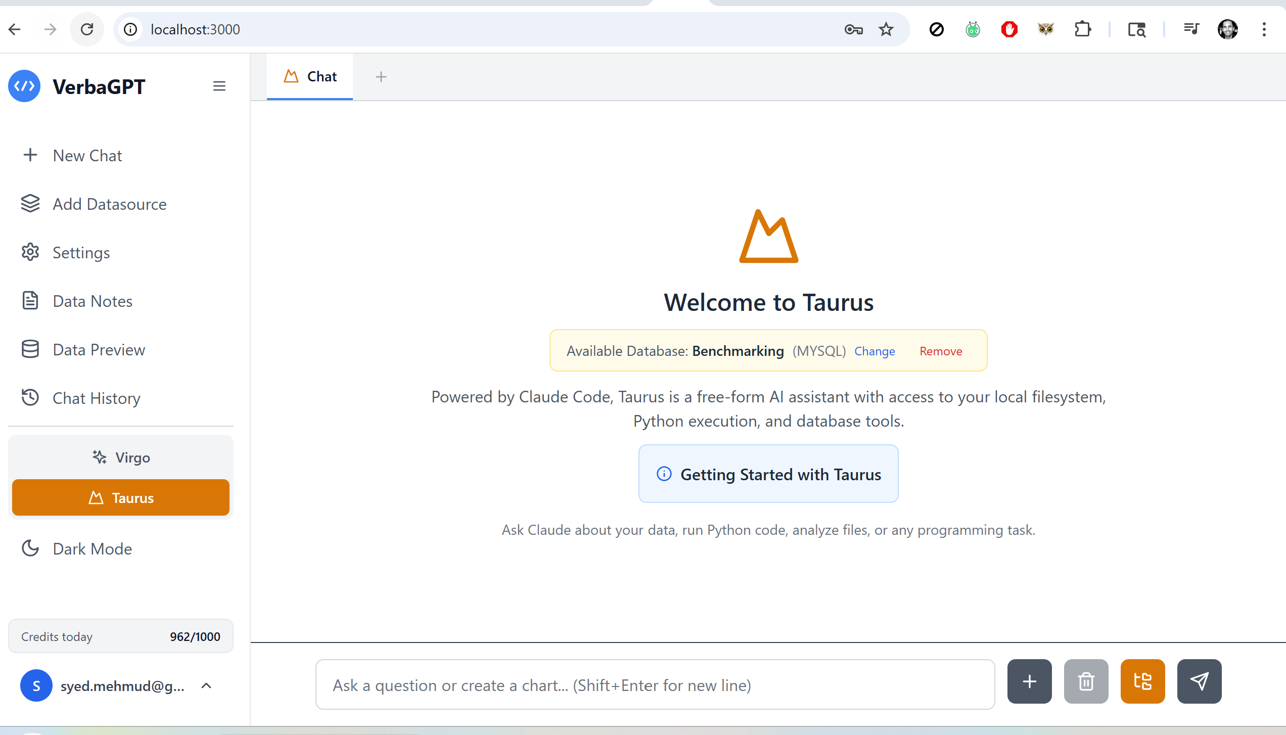 Taurus Mode Interface
